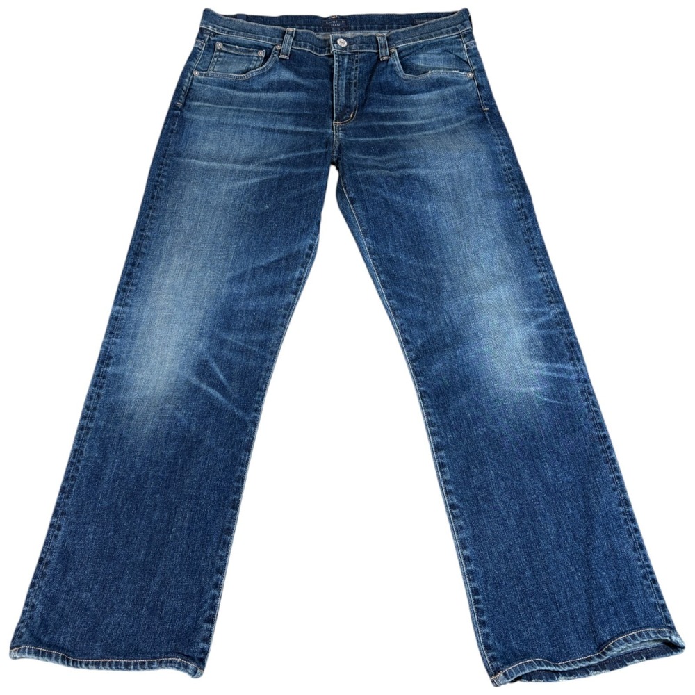 Citizens of Humanity Sid Jeans Mens 33 (34x26.5) Blue Denim Straight Leg Outdoor